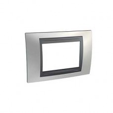 Plaque 3M simple Chrome satiné Graphite
