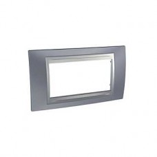 Plaque 4M simple Gris métal Aluminium