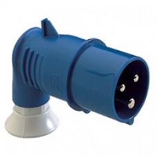 Fiche mobile coudée 16A 2PT 200-250V IP44 50-60HZ