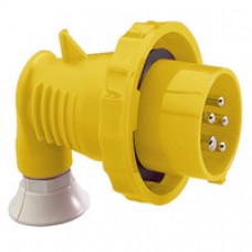 Fiche mobile coudée 16A 3PNT 100-130V IP67 50-60HZ