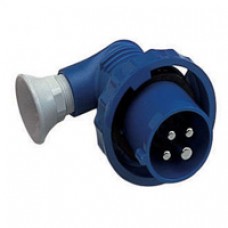 Fiche mobile coudée 16A 3PT 200-250V IP67 50-60HZ