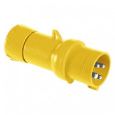 Fiche mobile industrielle-droite-32A-3P+T-100..130V CA-IP 44