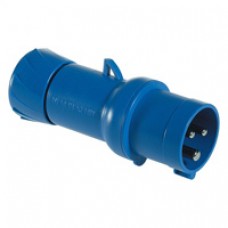 Fiche mobile industrielle-droite-32A-2P+T-200..250V CA-IP 44