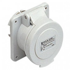 Socle de prise industrielle-droite-16A-3P-40..50V CA-IP 44