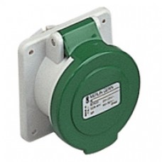 Socle de prise industrielle-droite-16A-3P-20..25V CA-IP 44