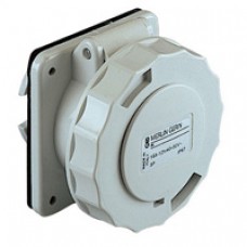 Socle de prise industrielle-droite-16A-2P-40..50V CA-IP 67