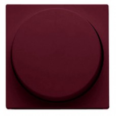 Façade variateur poussoir + rotatif satin bordeaux