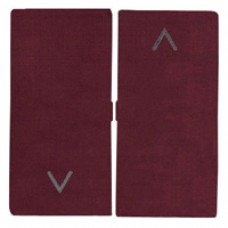 Façade interrupteur volets roulants satin bordeaux