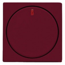 Façade interrupteur temporisé satin bordeaux