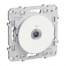 Prise TV blanc à vis