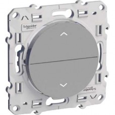 Poussoir aluminium 2 boutons montée/descente pour volets-roulants