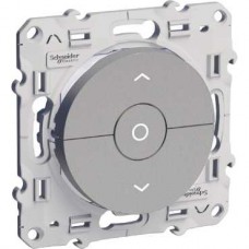 Interrupteur aluminium 3 boutons montée/descente/stop pour volets-roulants