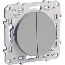 Va-et-vient + poussoir aluminium 10A