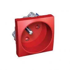 Prise de courant Rotoclip 16A 250V CA 2 P + T rouge à détrompage
