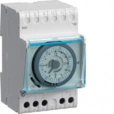 Interrupteur horaire 1 voie 7j 3M 6-24V + rés