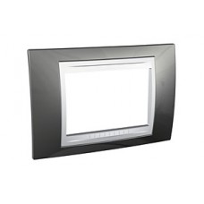 Plaque 3M simple champagne/Blanc
