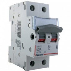Interrupteur-sectionneur de tête DX³-IS - vis/vis - 2P - 400 V~ - 63 A - 2 m