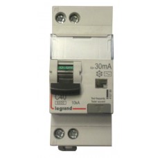 Disjoncteur différentiel mono DX³ 6000-vis/vis-U+N 230V~-40A-typeAC-30mA-10kA-courbe C-départ Legrand