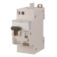 Disjoncteur différentiel mono DX³ 6000-vis/auto-U+N 230V~-32A-typeAC-30mA-10kA-courbe C-tête Legrand