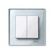Enjoliveur double blanc brillant