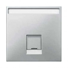 Enjoliveur pour prise RJ45 simple acier