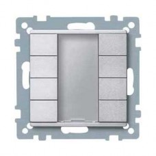 8 x Bouton poussoir aluminium