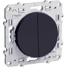Double poussoir Anthracite, à vis, connexion rapide