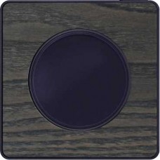 Plaque Bois Frêne avec liseré Anthracite 1 poste