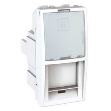 Prise de communication RJ45 téléphone 1 M Blanc