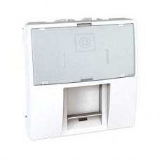 Prise de communication RJ45 téléphone 2M Blanc