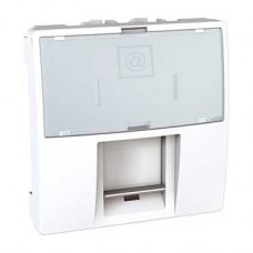 Prise de communication RJ45 multimédia 2M Blanc