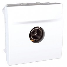 Prise TV mâle individuel 2M Blanc