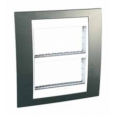 Plaque avec support de fixation inclus 2x4 M horiz. Champagne