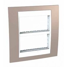 Plaque avec support de fixation inclus 2x4 M horiz. Vison