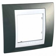 Plaque 2M simple champagne/Blanc