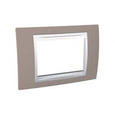 Plaque 3M simple vison/Blanc