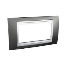 Plaque 4M simple champagne/Blanc