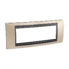 Plaque 6M cuivre onyx avec liseré Graphite