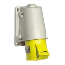 Socle de prise incliné -16 A - 2P+T - 100-130 V CA - en saillie- IP44
