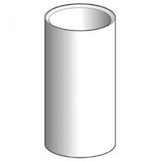 Cache tube L=100 mm aluminium noir