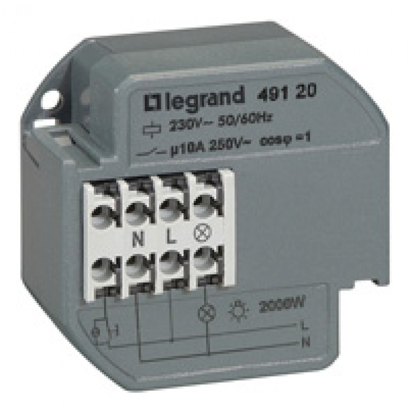 LEGRAND 049121 Télérupteur 1P10 AX230 V50/60 Hzavec minuterie — free download
