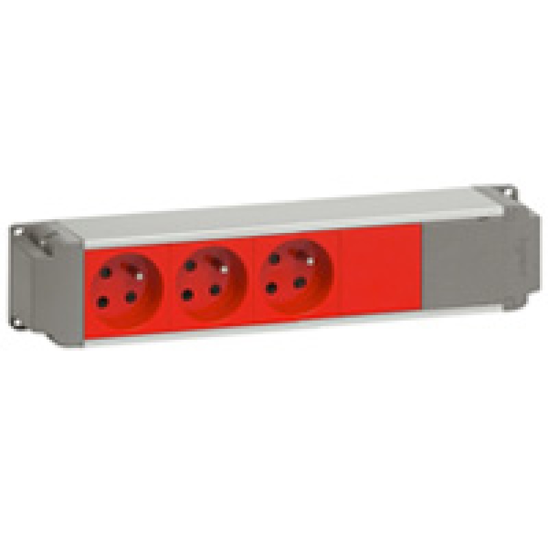 LEGRAND 053497 Bloc nourrice-6x2P+T (vertes blanches rouges)+2xRJ45 Cat