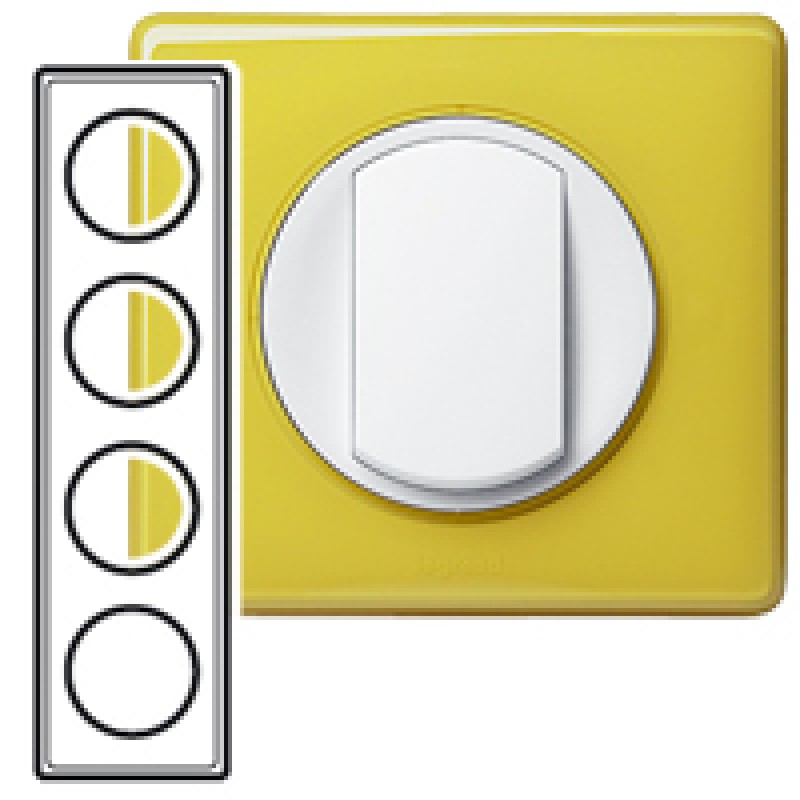 Plaque Simple Legrand Celiane Motif Bambou - Réf. 68821 - Neuf (peut Présenter Un Micro-défaut)