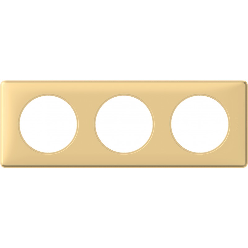 Plaque Triple Céliane Pamplemousse – Legrand 71mm, Ref 99847, Toute Neuve