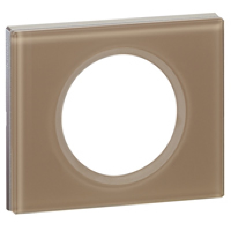 Plaque Simple Céliane Legrand 69461 - Verre Moka, Occasion