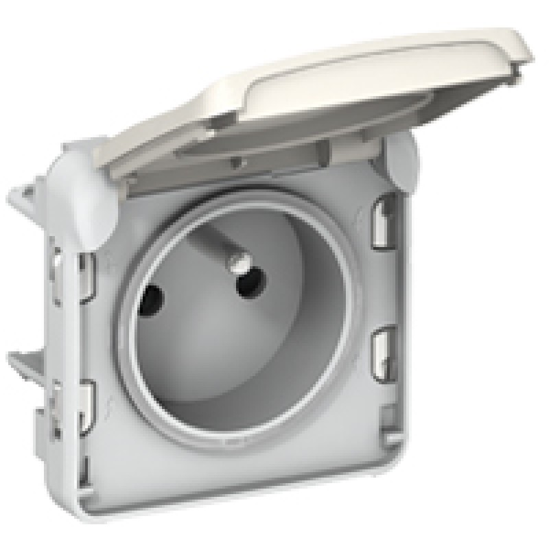 LEGRAND PLEXO 069644 – Wasserdichte Steckdosen-Box, 3-fach, IP67, 16A 250V, Weiß