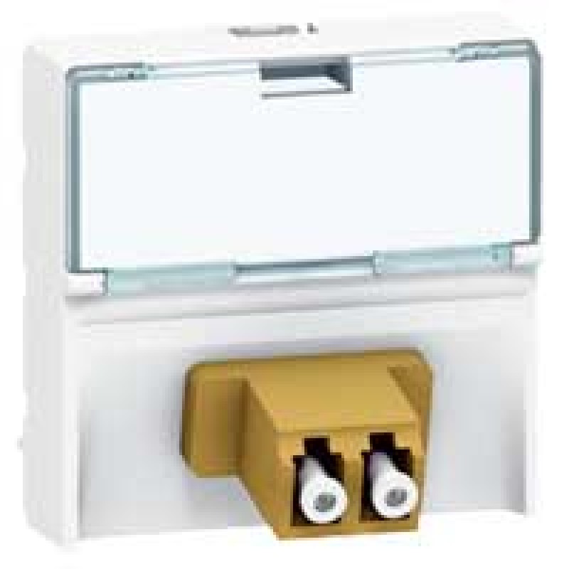 LEGRAND 078618 Prise traversée fibre optique Mosaic-2xLC-''push-pull
