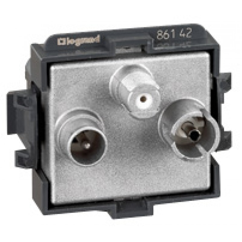DOOXIE PRISE TV FICHE F BLANC COMPOSABLE | Mon magasin Brico E.Leclerc