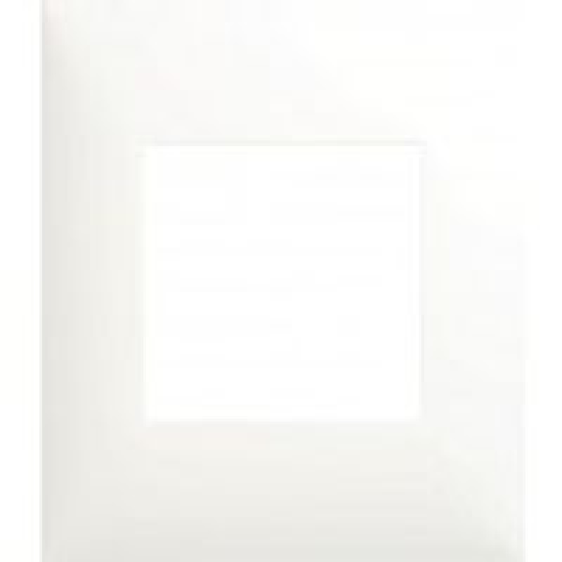 Plaque Interrupteur 1 Poste Espace Lumière 1ère Génération - Dimensions 80x80 Mm, Cadre Intérieur 42x42 Mm