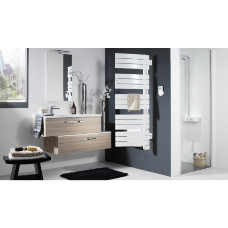 Sèche-serviette électrique sans soufflerie blanc brillant de la gamme